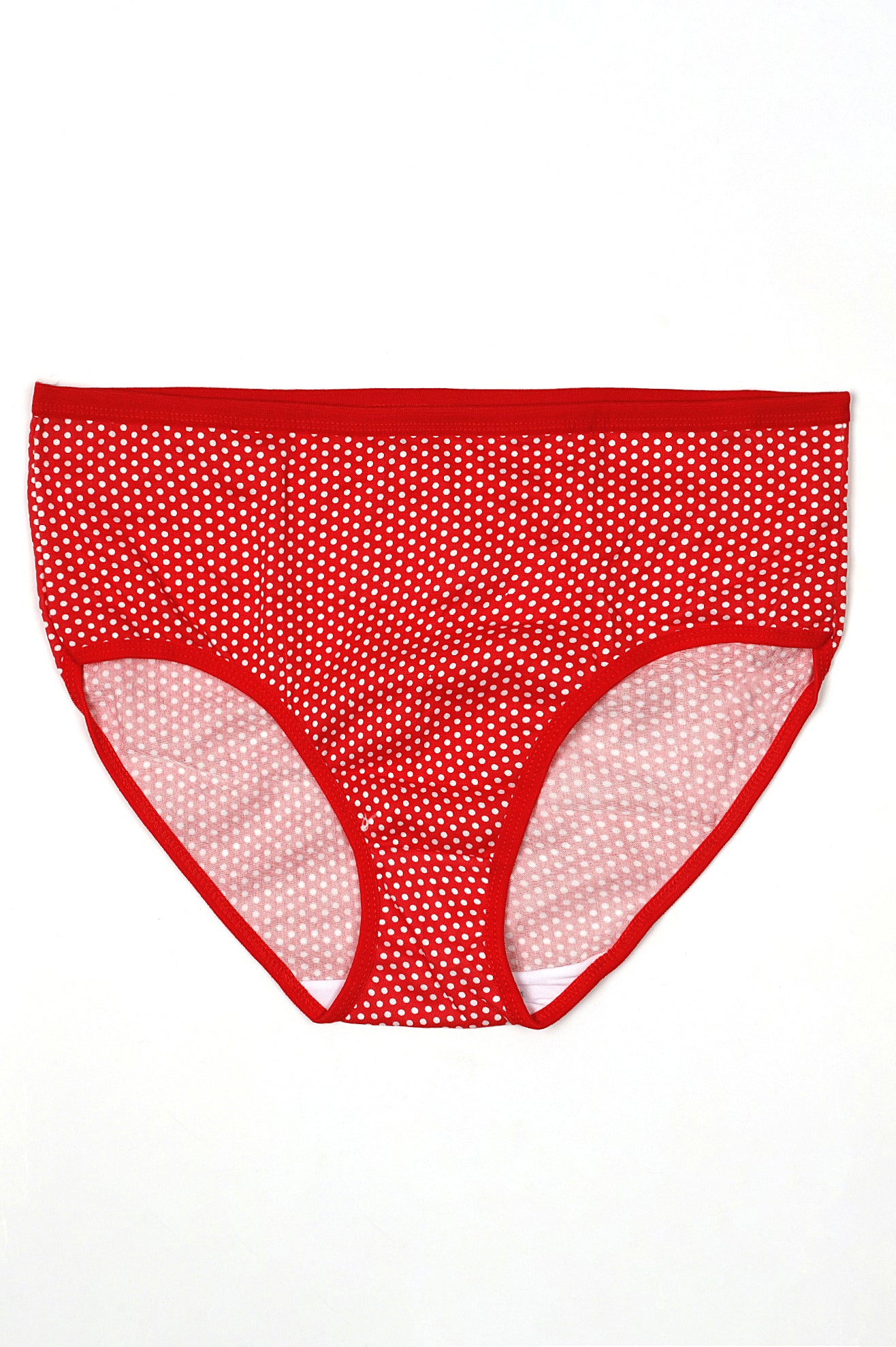 Super Soft Dotted Cotton Bikini Panties (PACK OF 5)