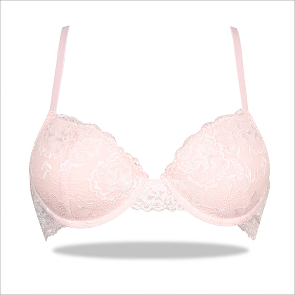  Pink European Laced Imported Floral Padded Bra