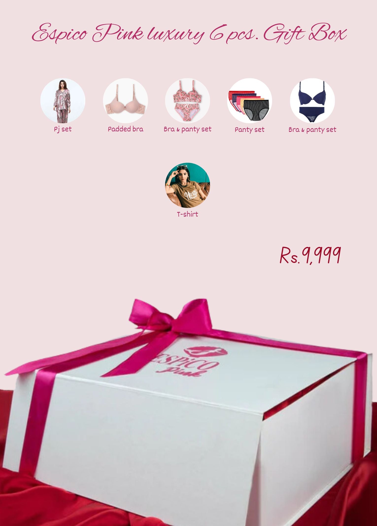 Espico Pink luxury 6 pcs. Gift Box