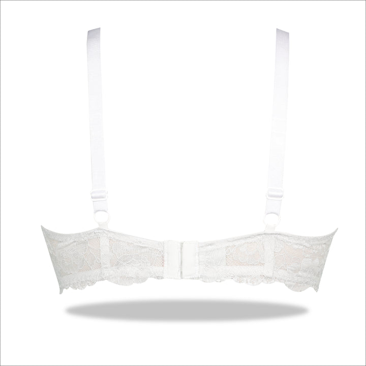 buy best  White Floral Imported Padded Bra in Pakistan