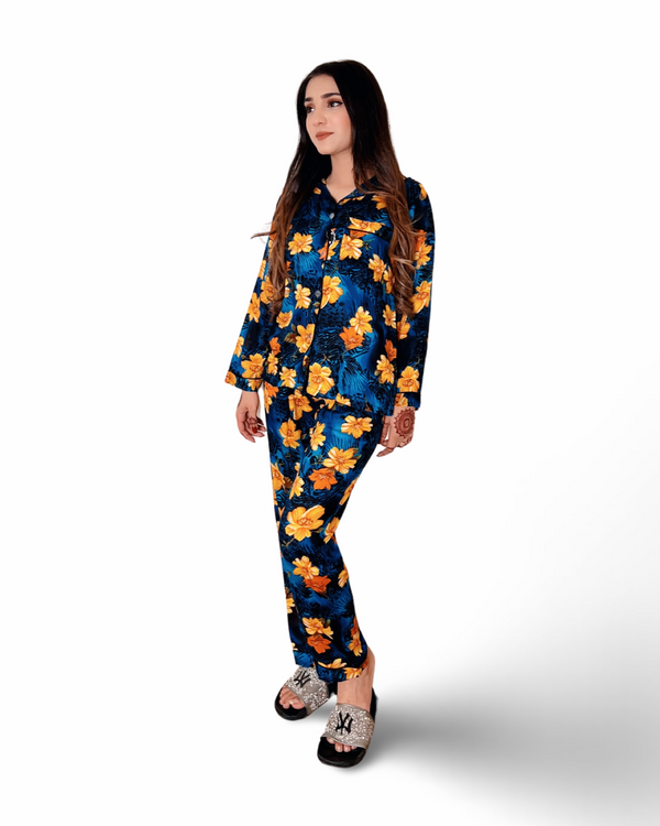 Premium Printed Soft Linen Loungewear for Her