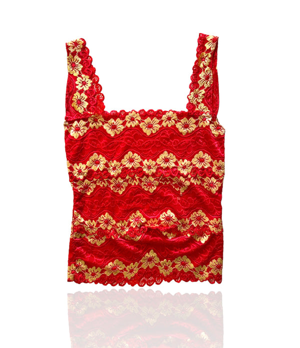 Red Floral Camisol