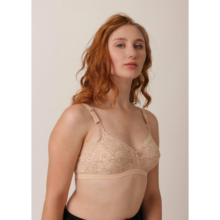 Maroon Sage - Breathable Non Padded Wirefree Net Bra