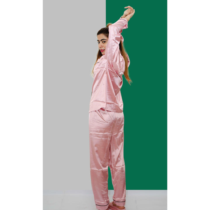 Pink Silky Monochrome Loungewear - Espicopink