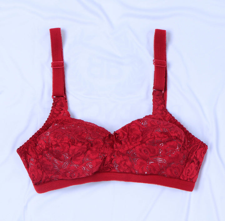 Maroon Sage - Breathable Non Padded Wirefree Net Bra
