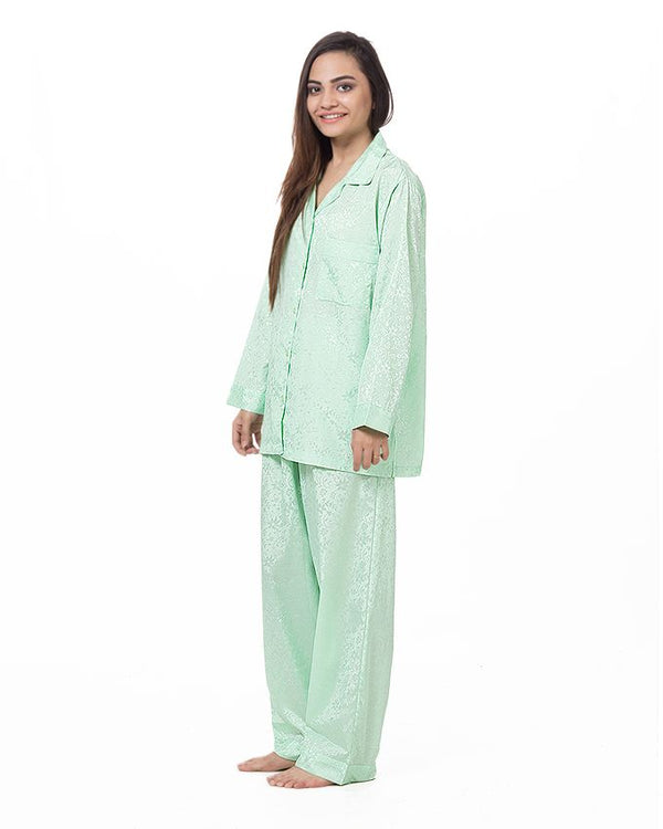 Silk Print Loungewear - Green