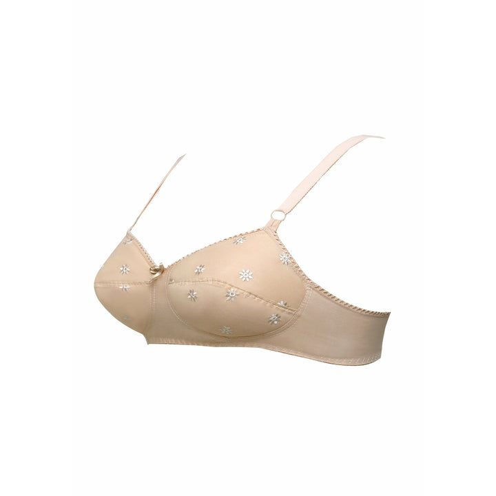 A close-up of the lavender cotton padded non-wired full coverage bra